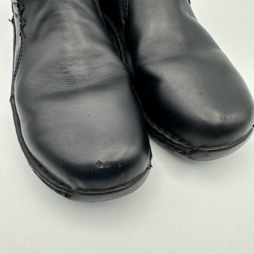 Red Wing Shoes Women's Size 7.5 Black Leather Slip On Slip Resistant Work Clogs - Picture 8 of 9